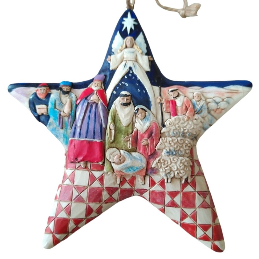 Jim Shore Christmas Nativity Star Ornament